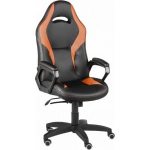 Кресло Конкорд lux, черный/оранжевый